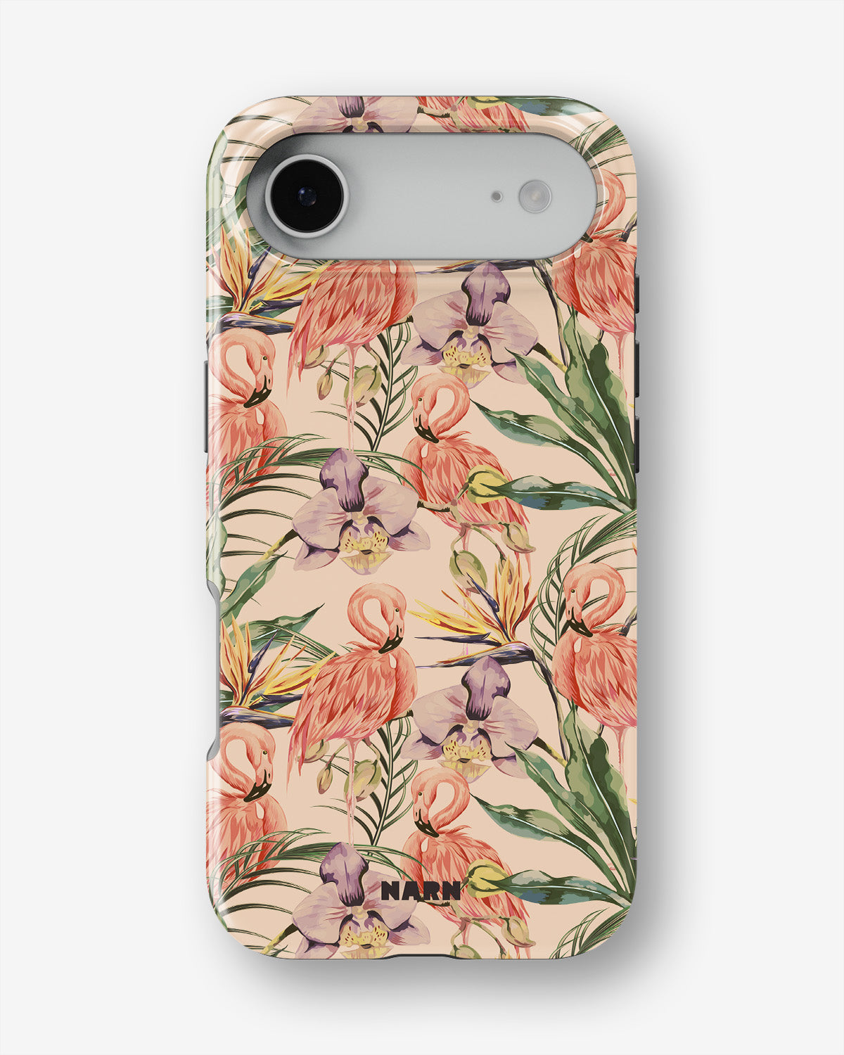 iPhone Air Tough Case – Flamingos & Flowers - View 1