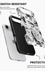 iPhone Air Tough Case – Black & White Bloom - View 2