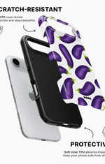 iPhone Air Tough Case – Eggplant Pattern - View 2