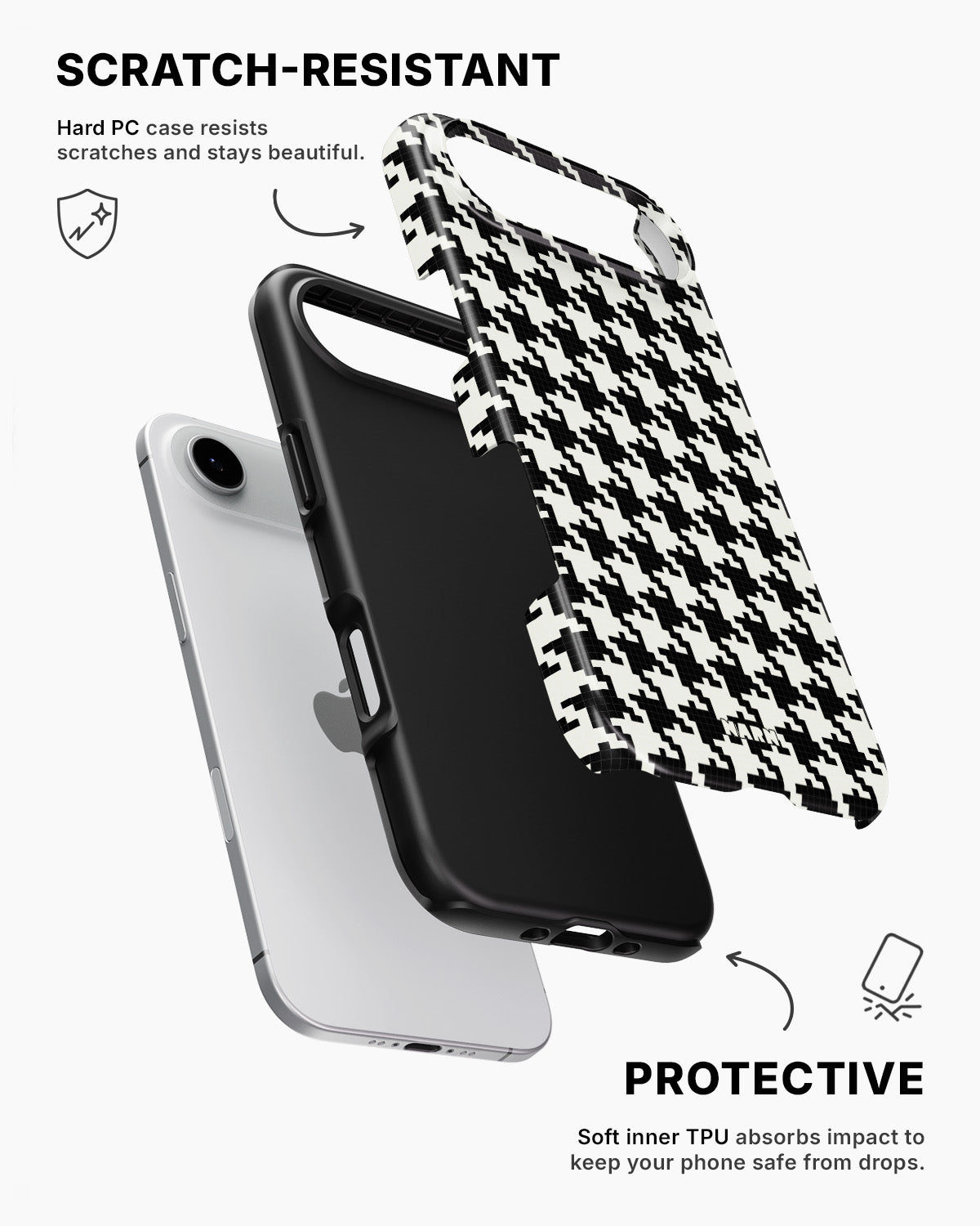 iPhone Air Tough Case – Houndstooth - View 2