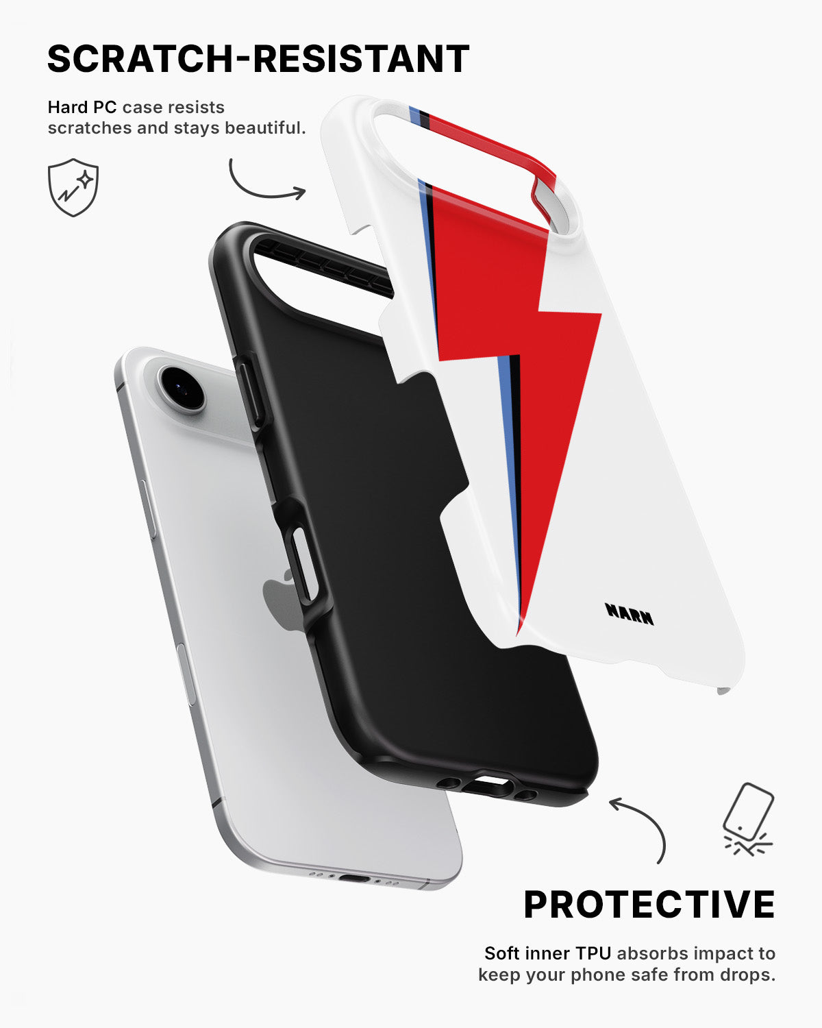 iPhone Air Tough Case – White Bowie  - View 2