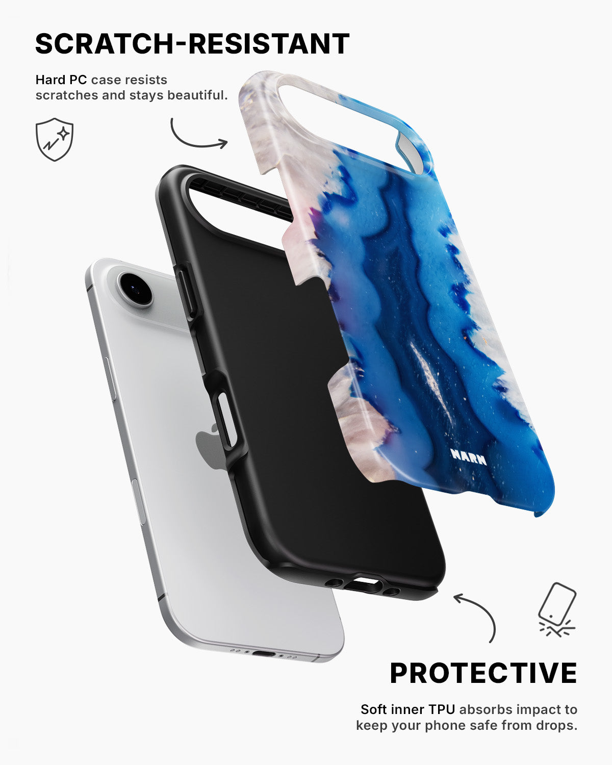 iPhone Air Tough Case – Blue Agate - View 2