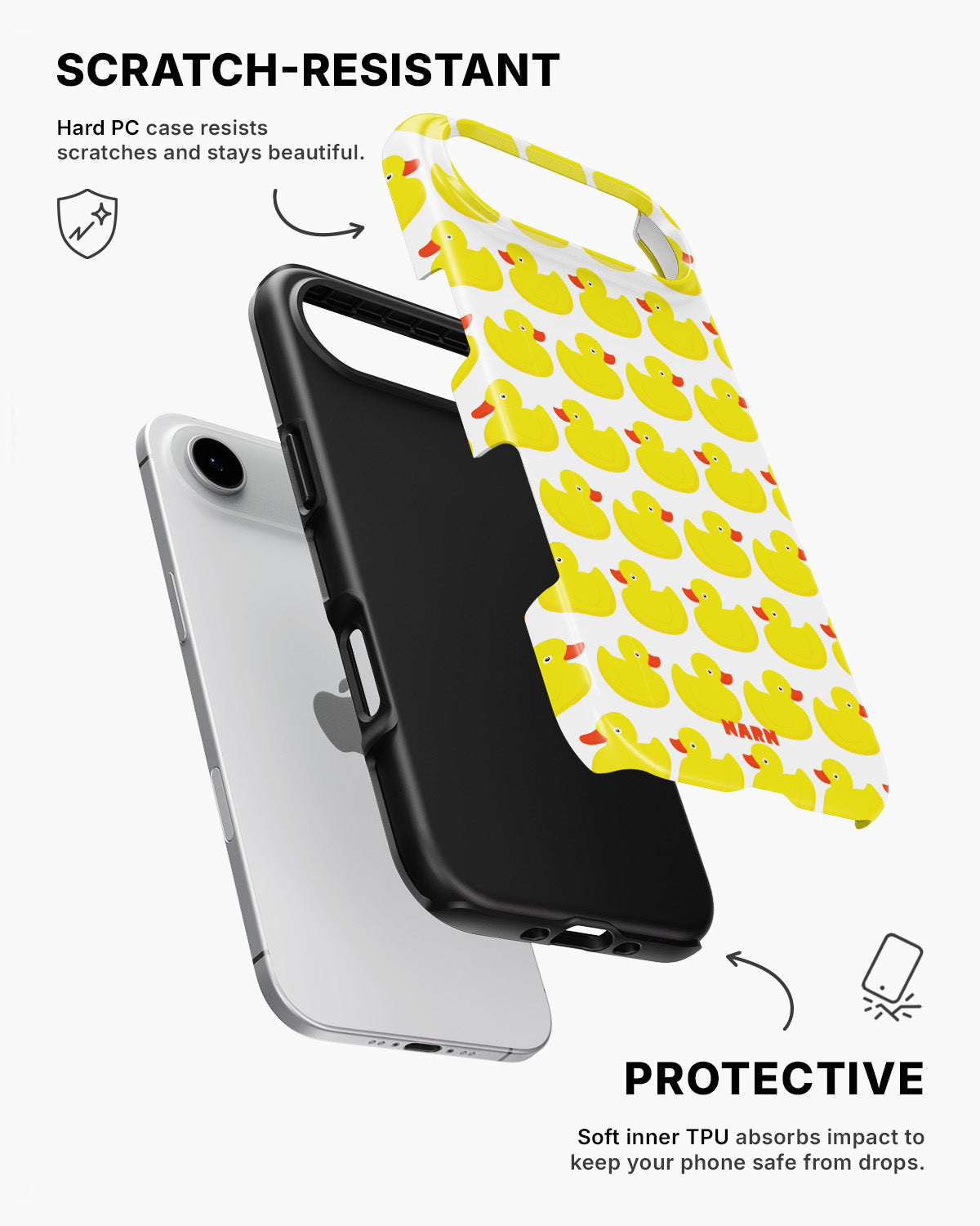 iPhone Air Tough Case – Rubber Ducks - View 2