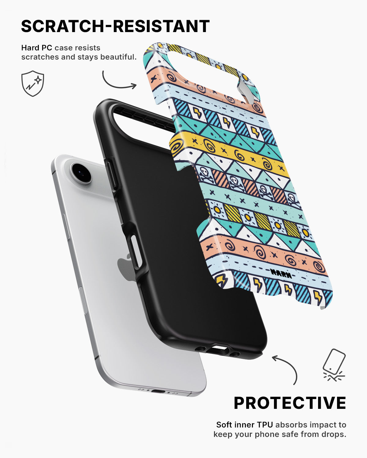iPhone Air Tough Case – Cute Pattern - View 2
