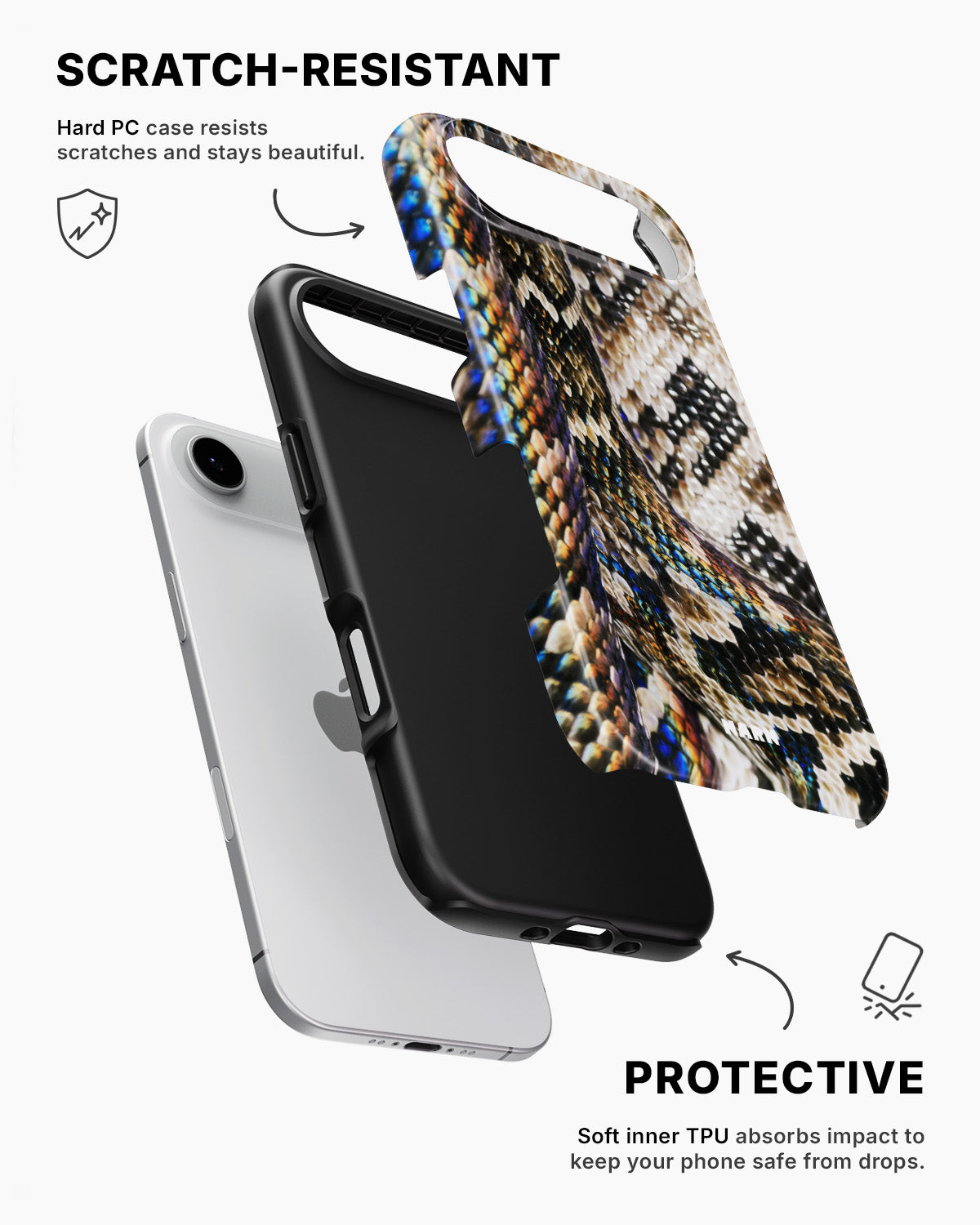 iPhone Air Tough Case – Shining Snakeskin - View 2
