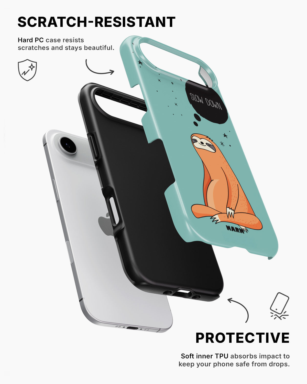 iPhone Air Tough Case – Slow Down Sloth - View 2