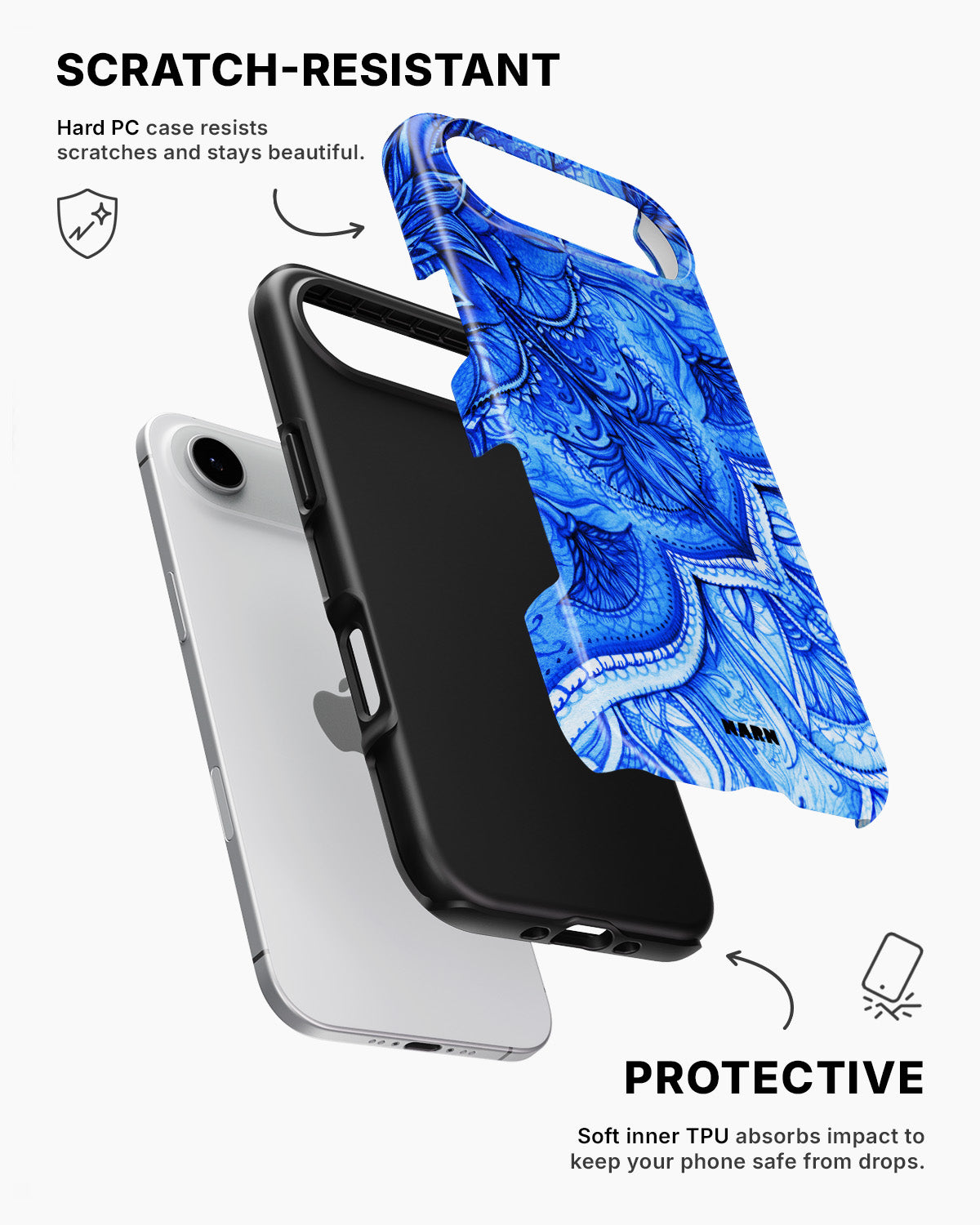 iPhone Air Tough Case – Blue Vintage - View 2