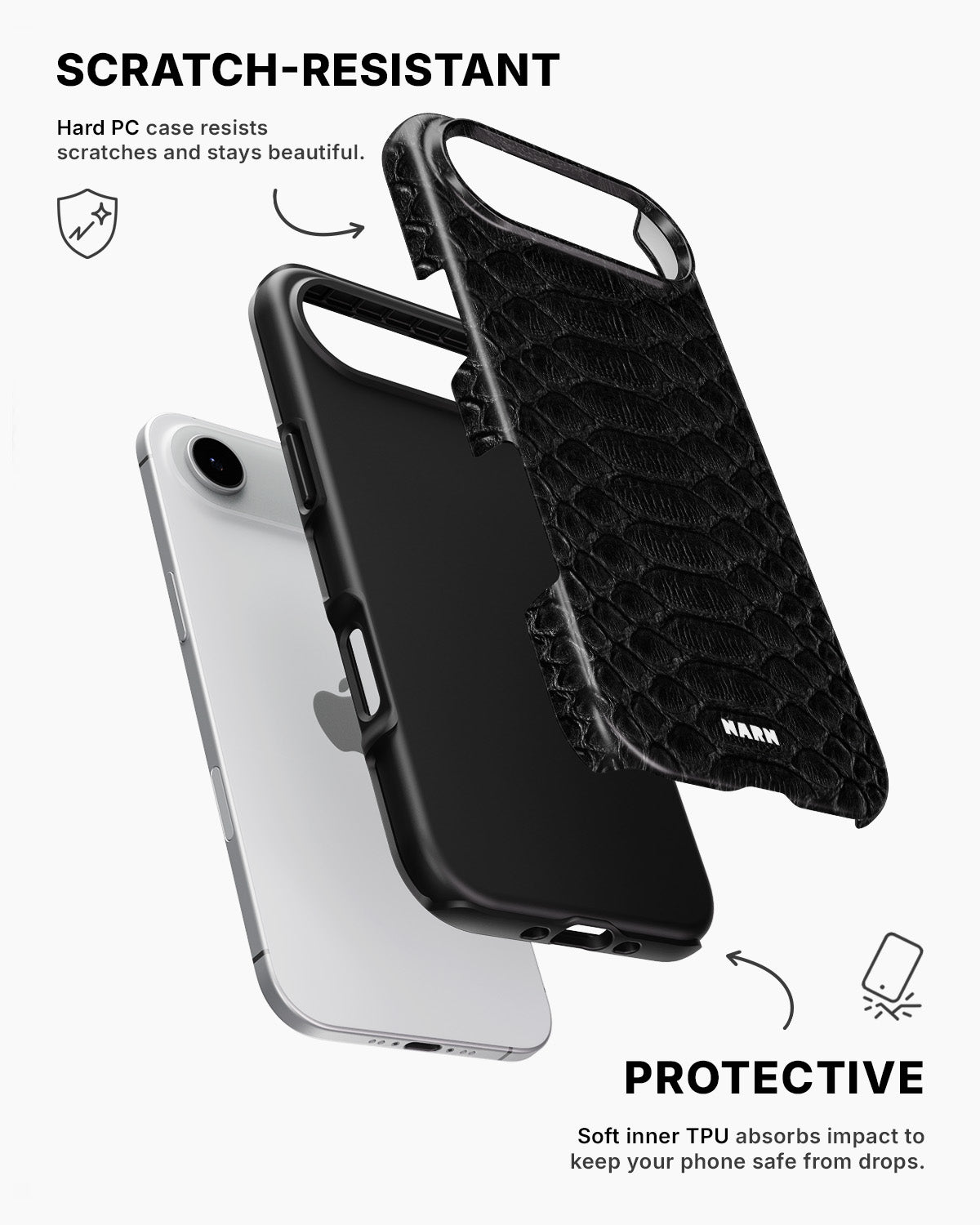 iPhone Air Tough Case – Black Snake - View 2