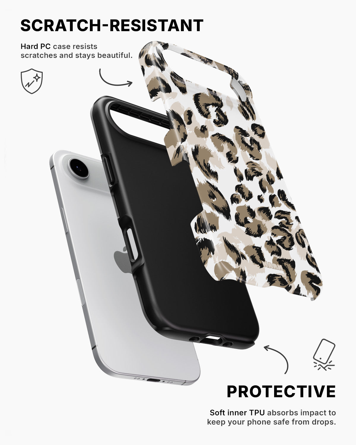iPhone Air Tough Case – Snow Leopard - View 2