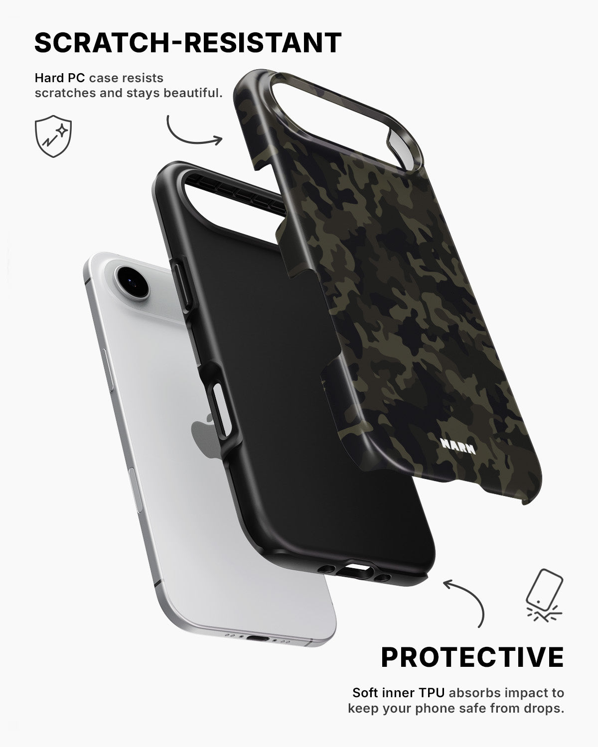 iPhone Air Tough Case – Jungle Green Camo - View 2