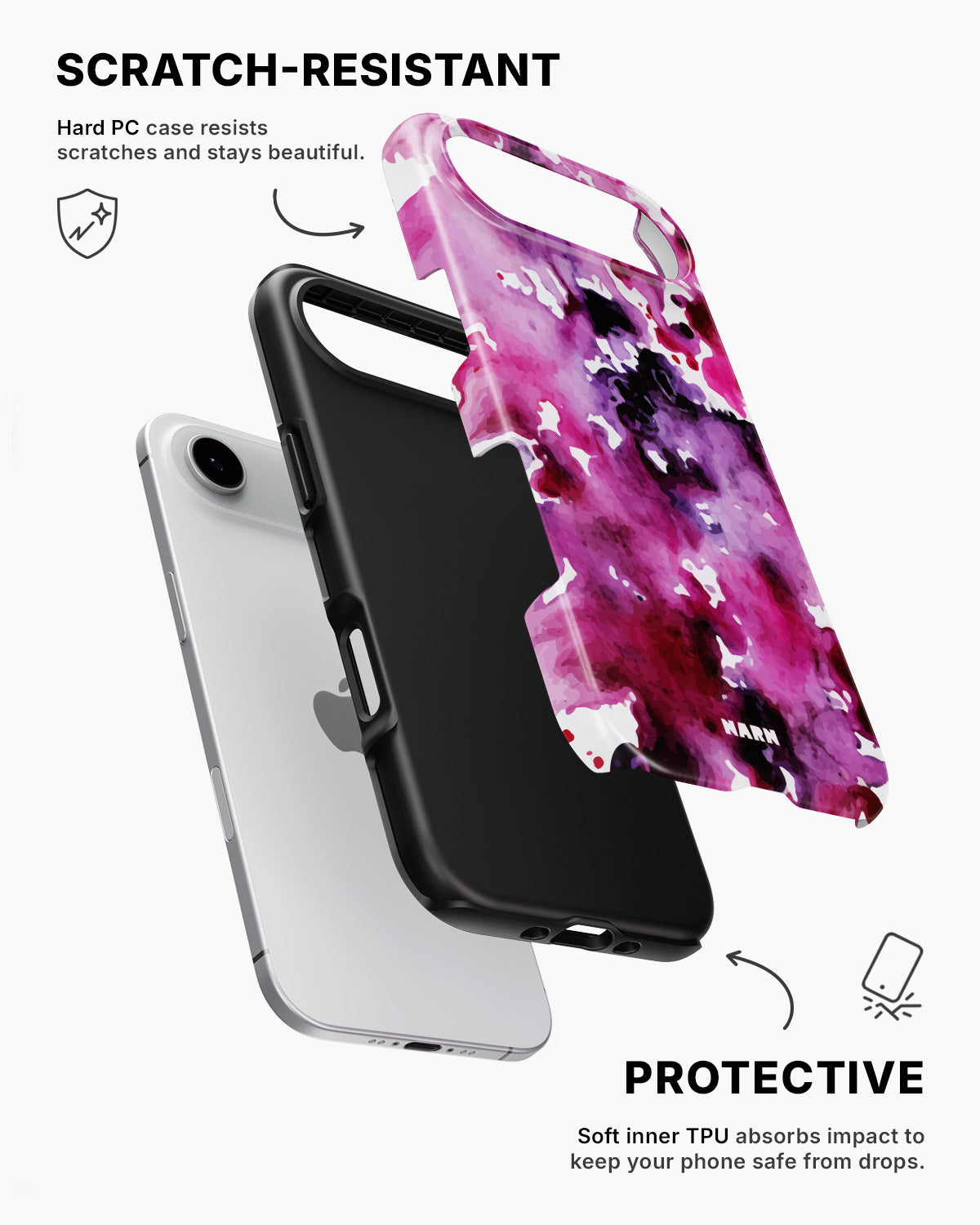 iPhone Air Tough Case – Floral Splash - View 2
