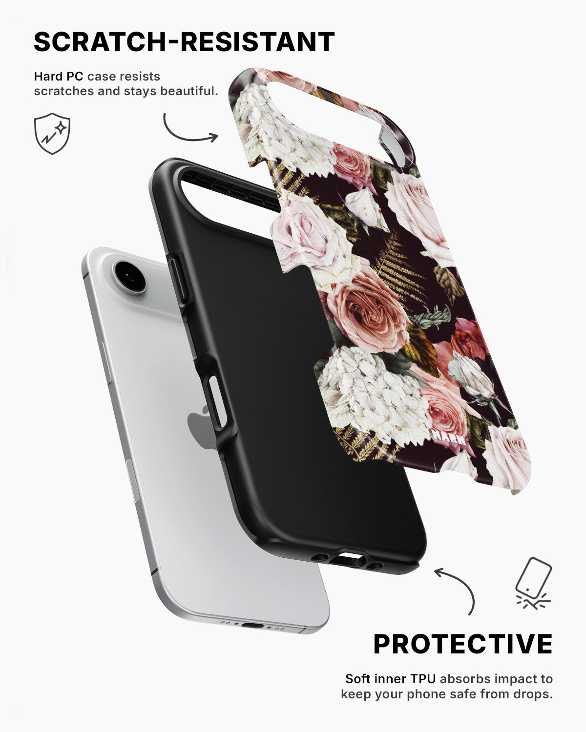 iPhone Air Tough Case – Midnight Roses - View 2