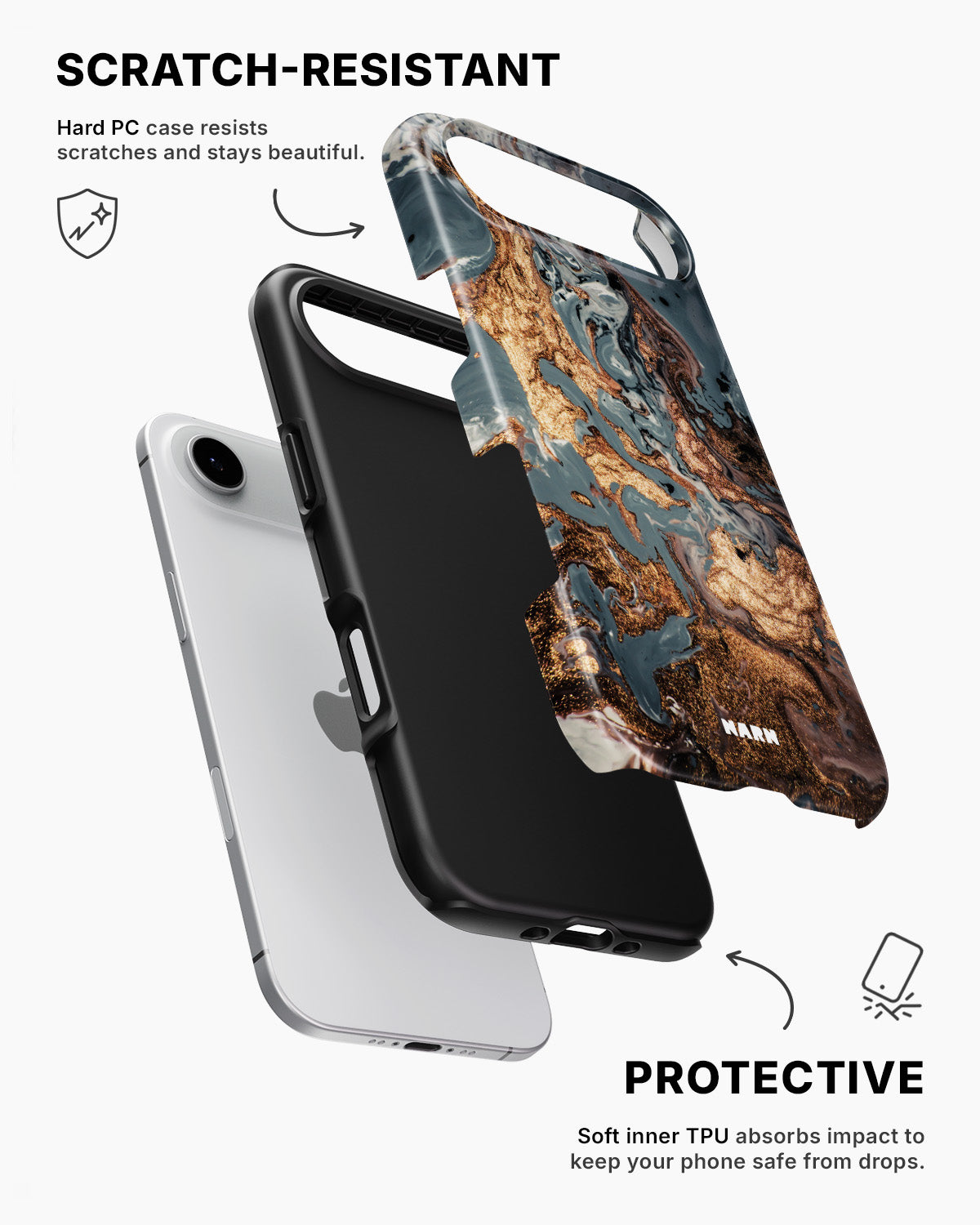 iPhone Air Tough Case – Molten Gold - View 2