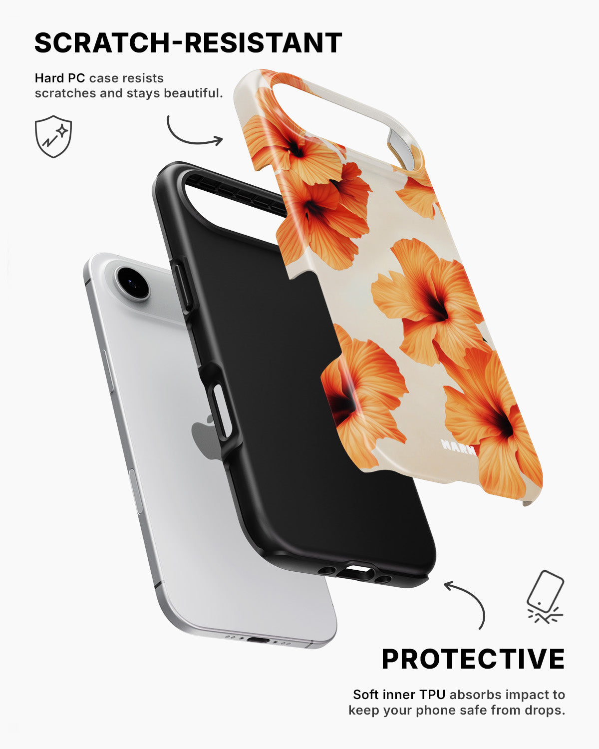 iPhone Air Tough Case – Hibiscus Dreams - View 2