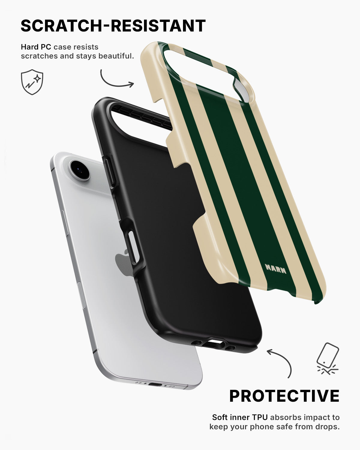 iPhone Air Tough Case – Vert Stripe - View 2