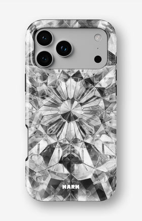 iPhone 17 Pro Tough Case – Grey Crystals - View 1