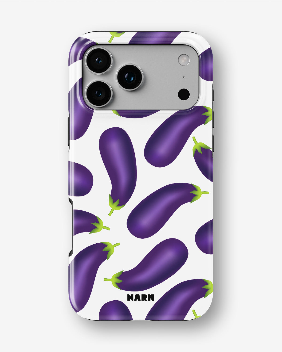 iPhone 17 Pro Tough Case – Eggplant Pattern - View 1