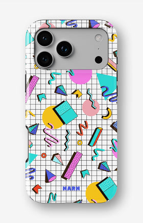 iPhone 17 Pro Tough Case – 80s Memphis - View 1