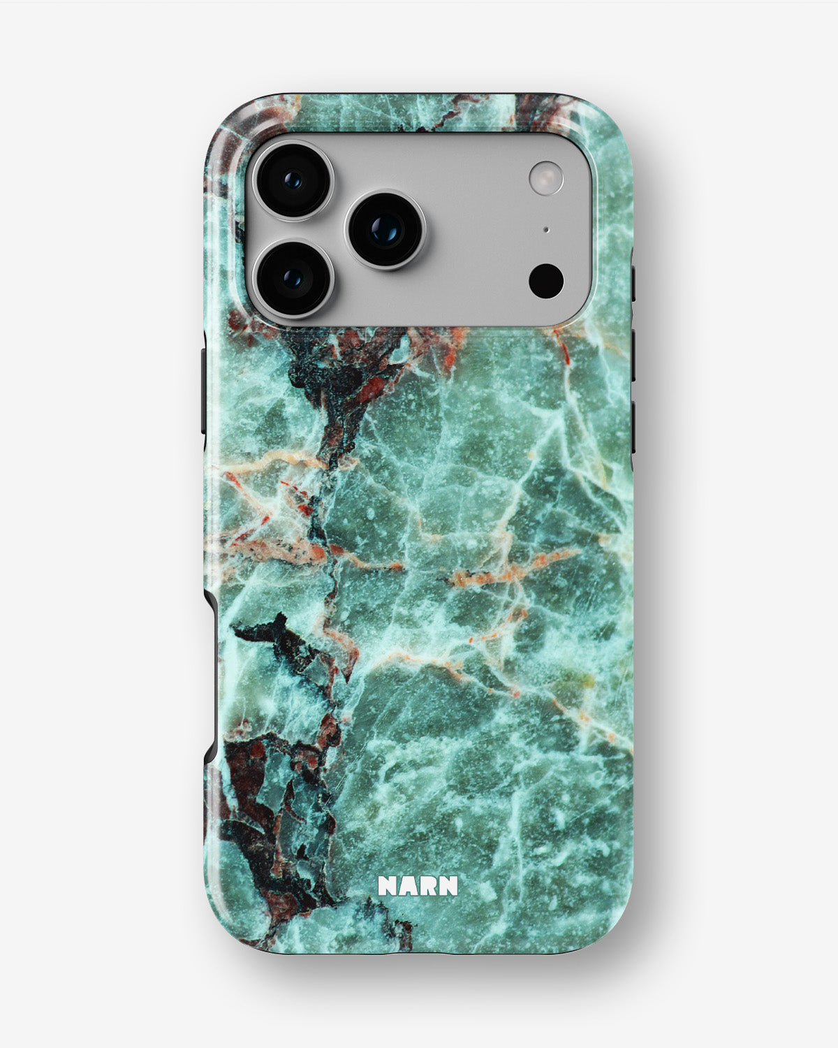 iPhone 17 Pro Tough Case – Green Marble - View 1