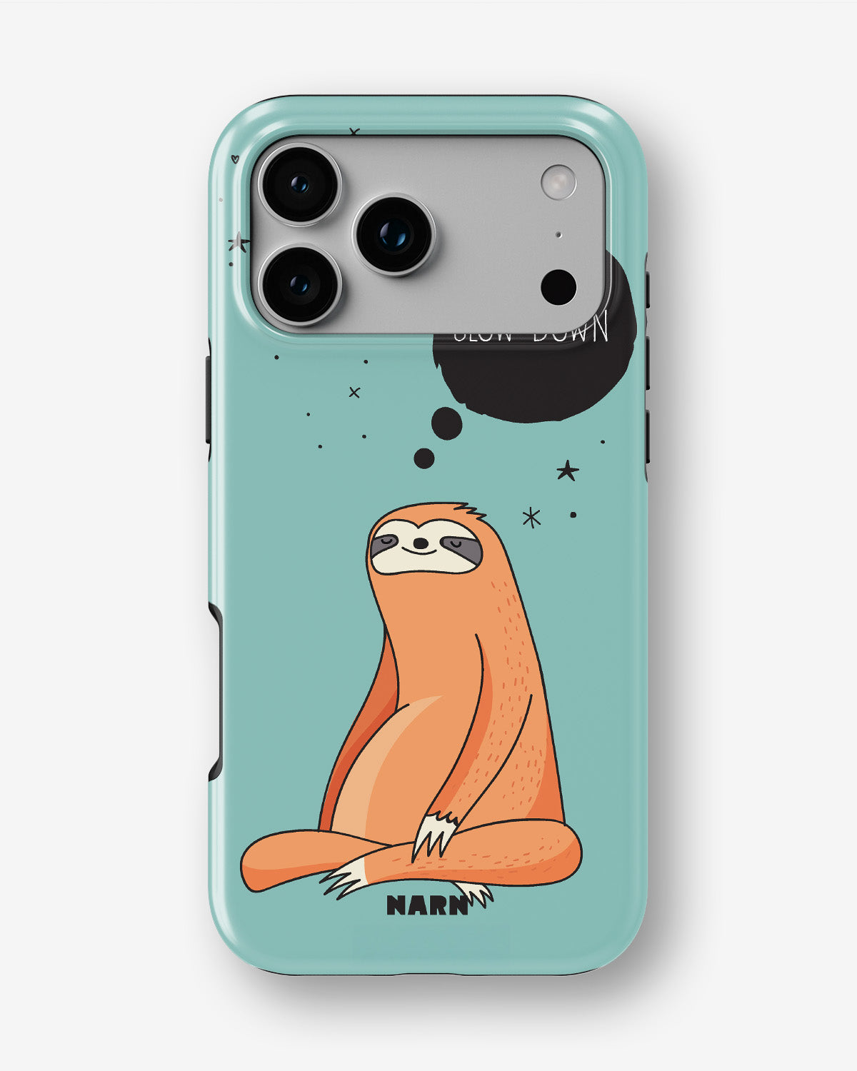 iPhone 17 Pro Tough Case – Slow Down Sloth - View 1