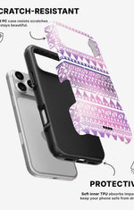 iPhone 17 Pro Tough Case – Purple Aztec - View 2
