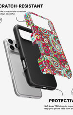 iPhone 17 Pro Tough Case – Paisley Paradise - View 2