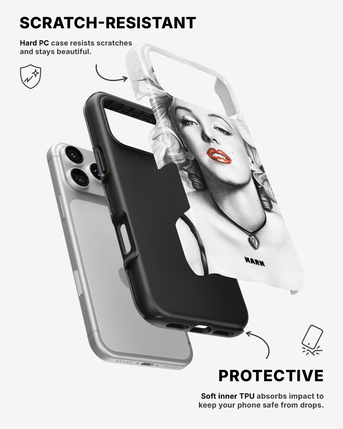 iPhone 17 Pro Tough Case – Marilyn - View 2