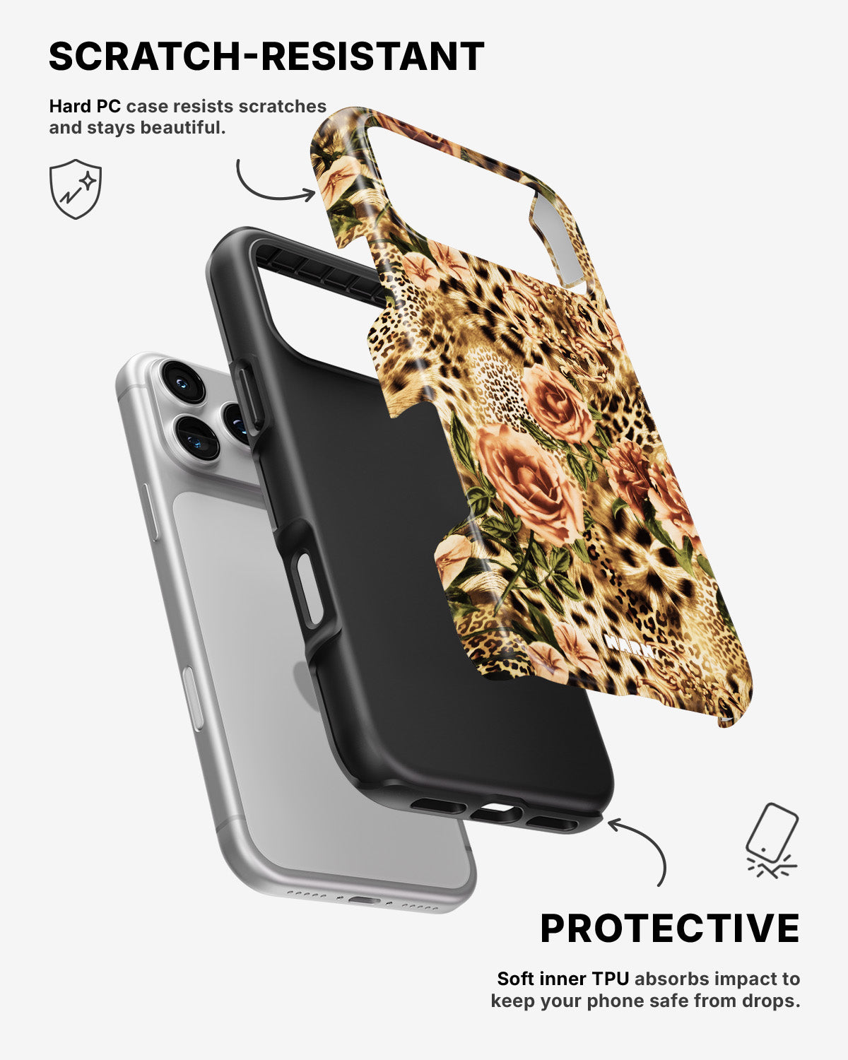 iPhone 17 Pro Tough Case – Leo Roses - View 2