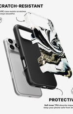 iPhone 17 Pro Tough Case – Golden Swirl - View 2