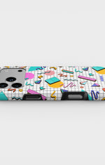 iPhone 17 Pro Tough Case – 80s Memphis - View 3