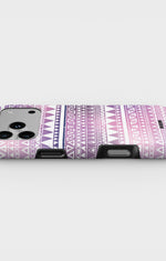 iPhone 17 Pro Tough Case – Purple Aztec - View 3