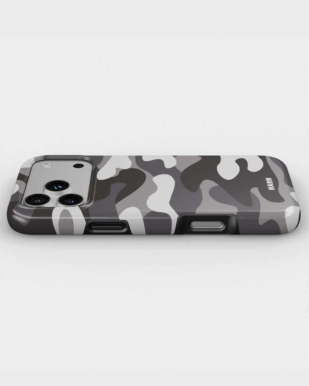 iPhone 17 Pro Tough Case – Grey Camo - View 3