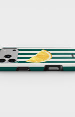 iPhone 17 Pro Tough Case – Lemon Stripes - View 3