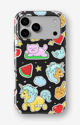 iPhone 17 Pro Max Tough Case – Cute Stickers - View 1