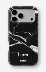 iPhone 17 Pro Max Tough Case – Custom - Black Marble - View 1