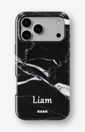 iPhone 17 Pro Max Tough Case – Custom - Black Marble - View 1