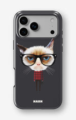 iPhone 17 Pro Max Tough Case – Hipster Cat - View 1