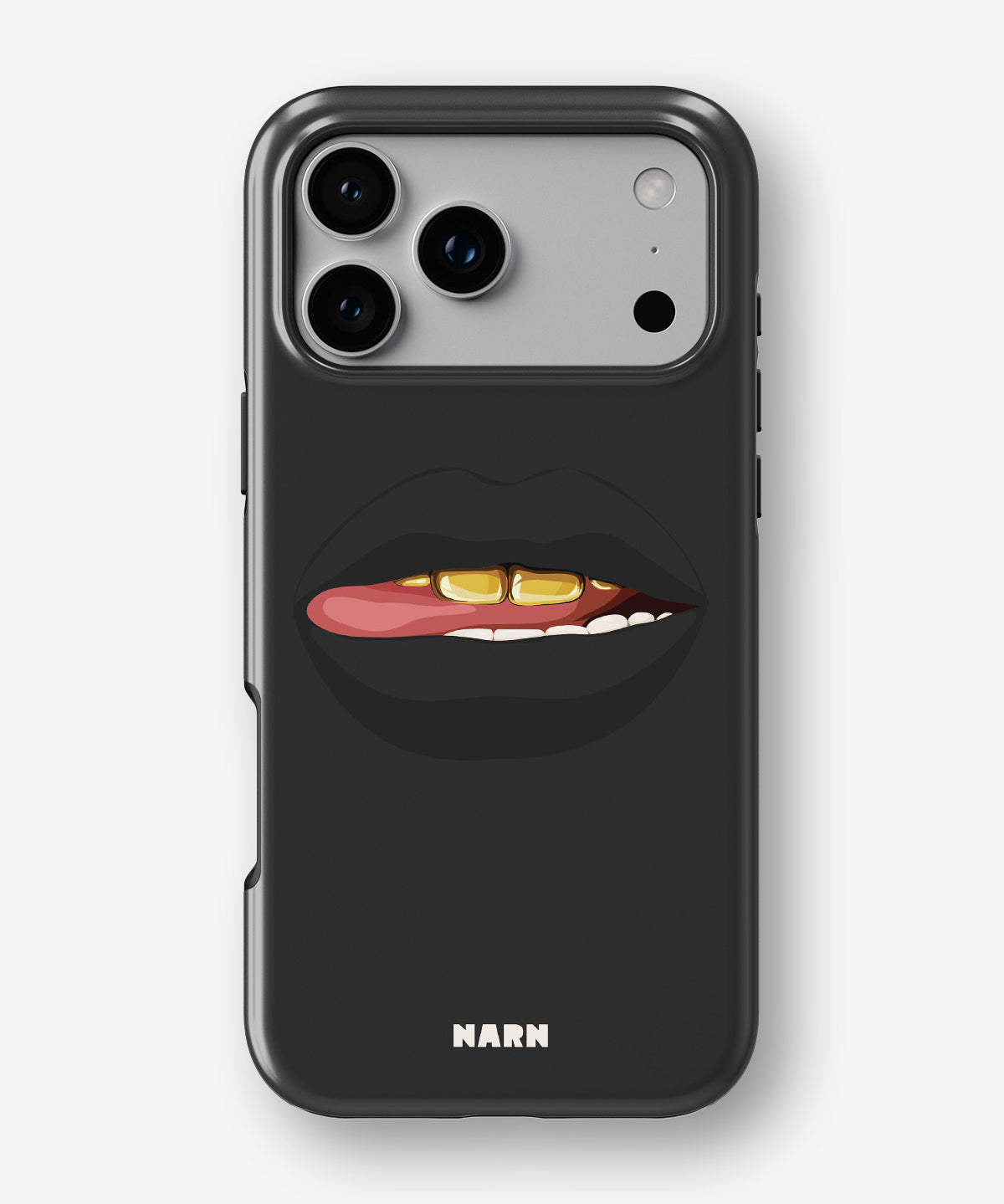 iPhone 17 Pro Max Tough Case – Golden Lips - View 1