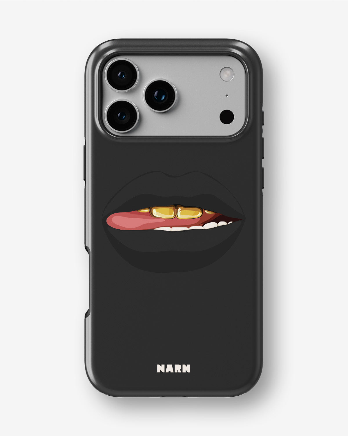 iPhone 17 Pro Max Tough Case – Golden Lips - View 1