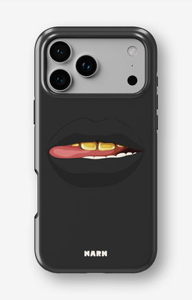 iPhone 17 Pro Max Tough Case – Golden Lips - View 1