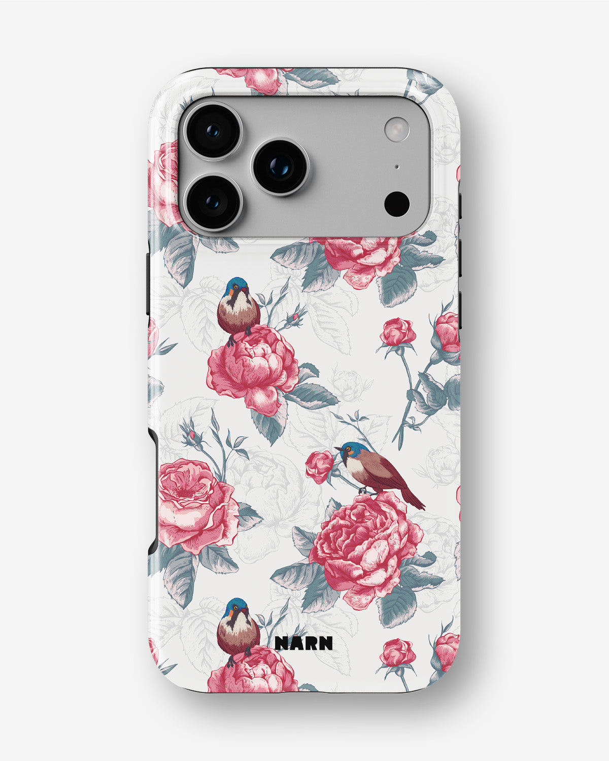 iPhone 17 Pro Max Tough Case – Birds Among Roses - View 1