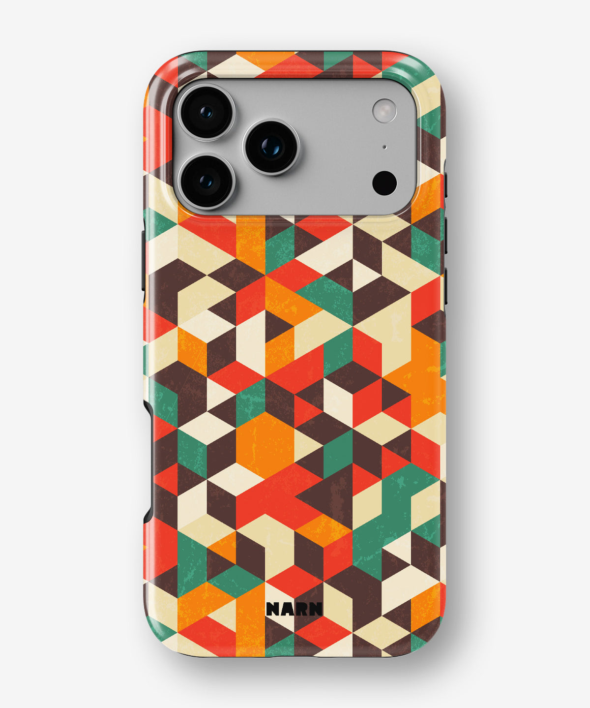 iPhone 17 Pro Max Tough Case – Retro Geometric - View 1