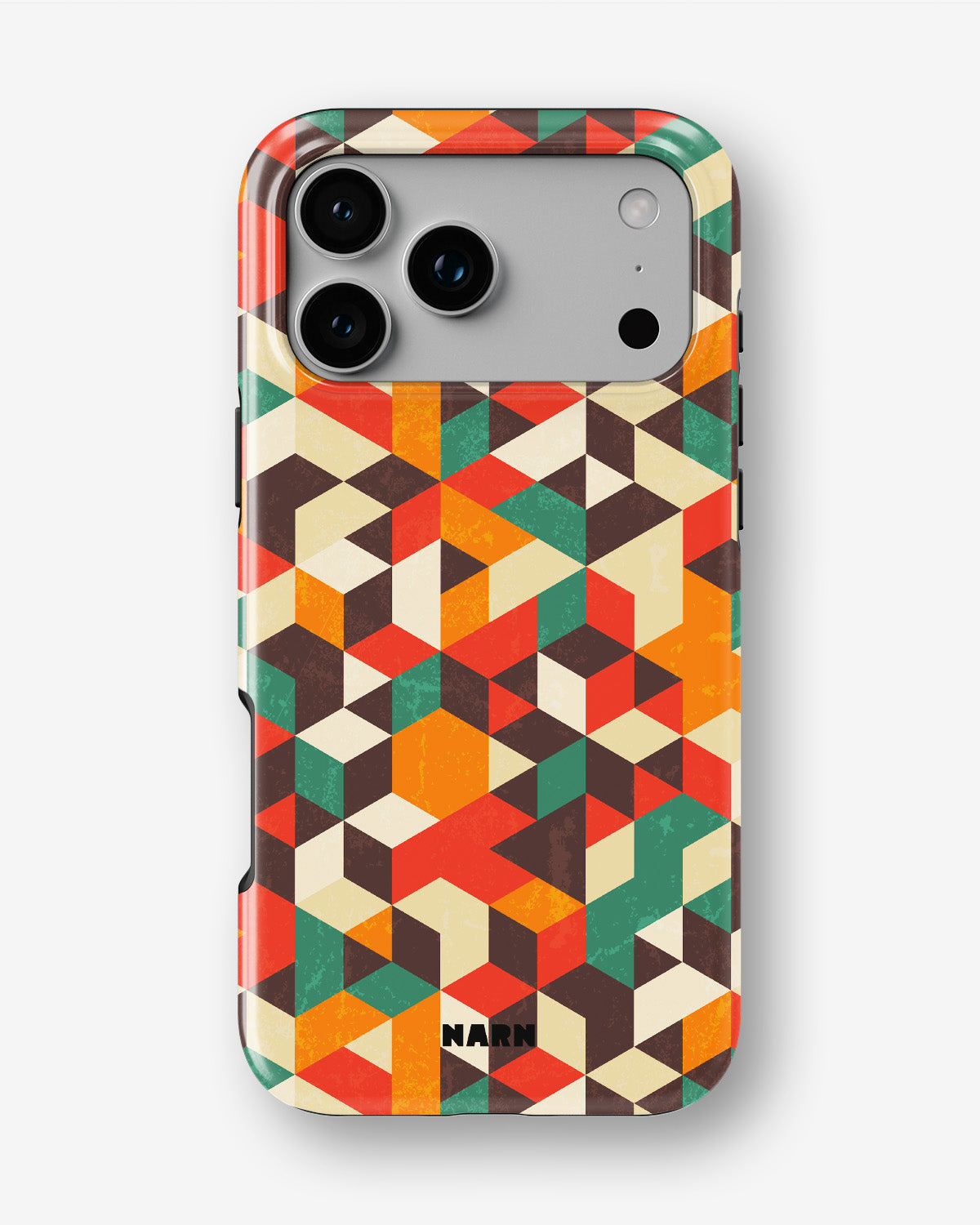 iPhone 17 Pro Max Tough Case – Retro Geometric - View 1