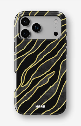 iPhone 17 Pro Max Tough Case – Golden Zebra - View 1
