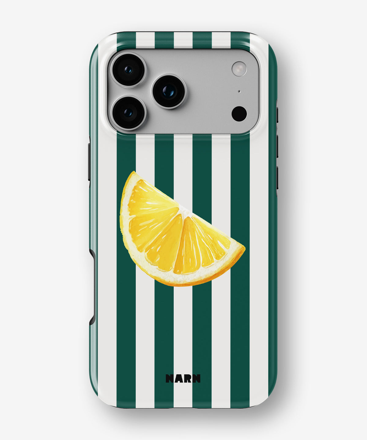 iPhone 17 Pro Max Tough Case – Lemon Stripes - View 1