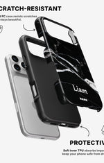 iPhone 17 Pro Max Tough Case – Custom - Black Marble - View 2