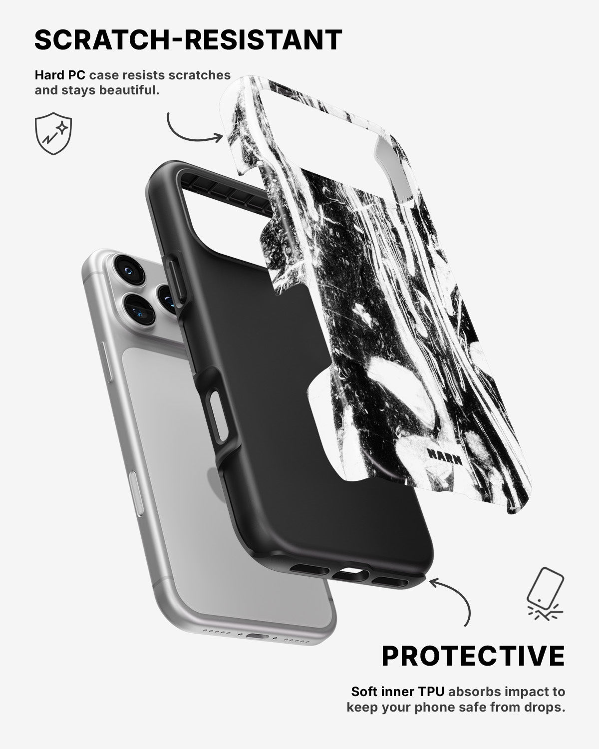 iPhone 17 Pro Max Tough Case – Liquid Obsidian - View 2