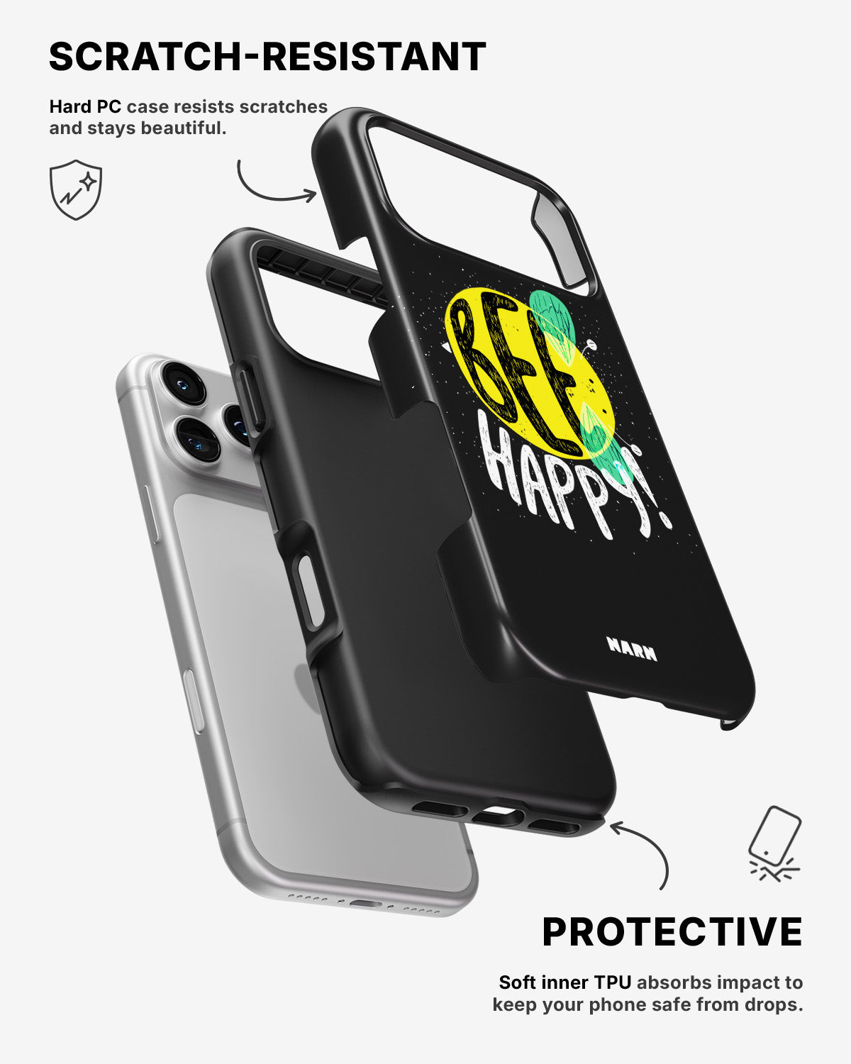 iPhone 17 Pro Max Tough Case – BEE Happy - View 2