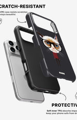 iPhone 17 Pro Max Tough Case – Hipster Cat - View 2