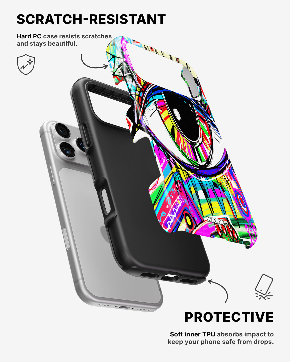 iPhone 17 Pro Max Tough Case – Abstract Eye - View 2